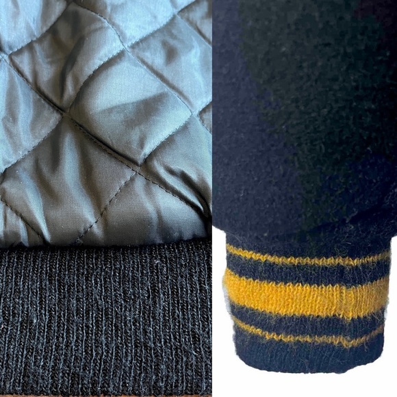 Vintage Varsity Jacket Letterman Wool Leather High School 50s 60s 70s 80s 90s - Picture 7 of 8